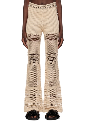 Rabanne Beige Beaded Trousers