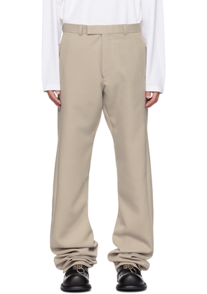 Martine Rose Beige Twist Seam Trousers