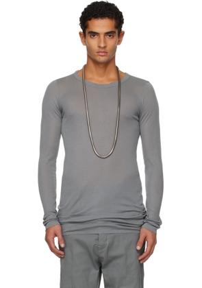 Rick Owens Gray Concordians Rib LS T-shirt