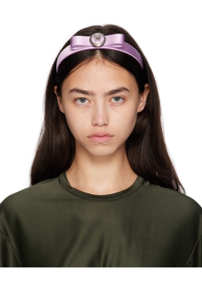 Versace Purple Gianni Ribbon Headband