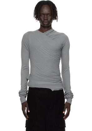 Rick Owens Gray Concordians Hollywood Banana LS T-shirt