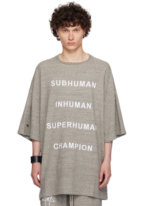 Rick Owens Gray Champion Edition Tommy T-shirt