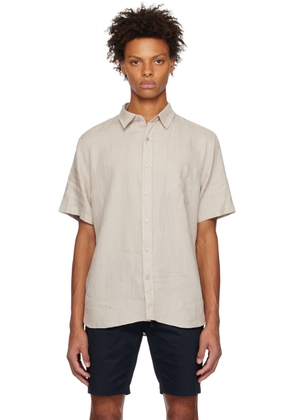 Vince Beige Pocket Shirt