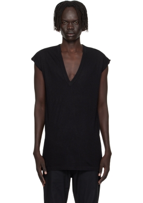Rick Owens Black Concordians Deep V SL T-shirt