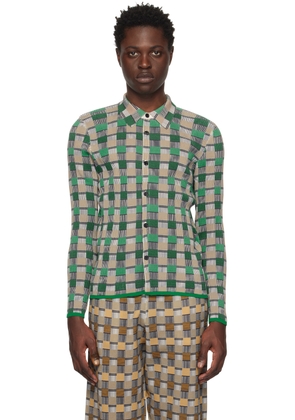 ZANKOV Green & Black Graphic Shirt