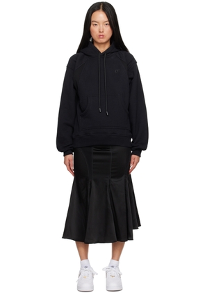 Off-White Black Hooded Maxi Dress