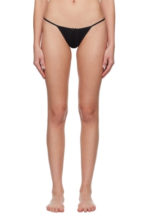 Cou Cou Three-Pack Black 'The Tanga' Thongs