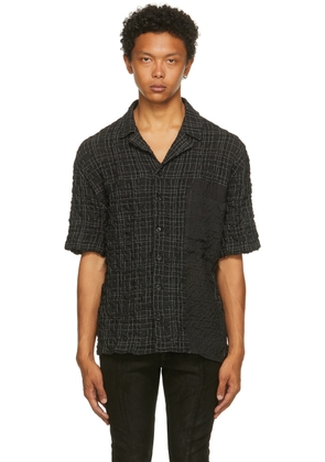 FREI-MUT Black Check Klemperer Short Sleeve Shirt