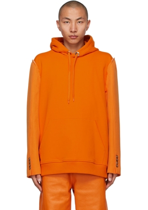 Burberry Orange Reconstructed Hoodie