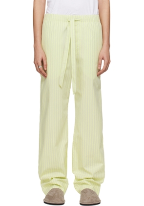 Tekla SSENSE Exclusive Green AURALEE Edition Cotton Poplin Pyjama Pants