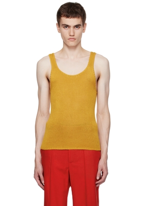 Situationist SSENSE Exclusive Yellow Scoop Neck Tank Top