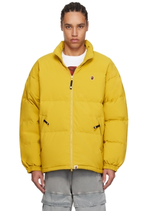 BAPE Yellow One Point Down Jacket