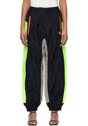 Meryll Rogge Multicolor Textured Nylon Track Pants