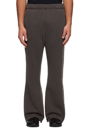 Les Tien Gray Heavyweight Bell Bottom Sweatpants