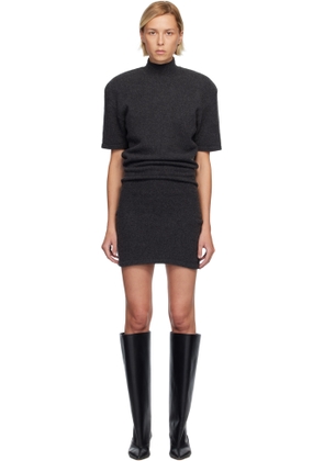 JACQUEMUS Gray 'The Castagna' Knit Minidress
