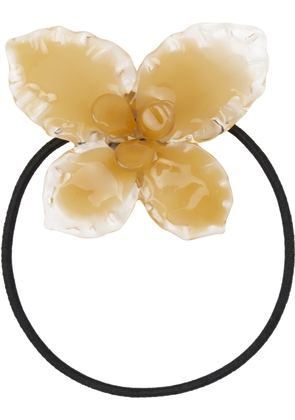 LEVENS JEWELS Yellow Fantasy Flower Hair Tie