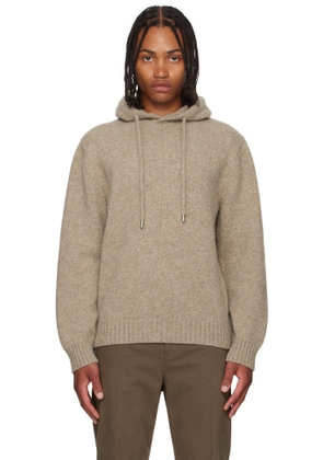 Ferragamo Beige Knit Hoodie