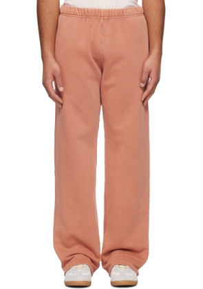 Les Tien Orange Heavyweight Puddle Sweatpants
