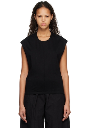 Subtle Le Nguyen Black Scoop Neck Tank Top