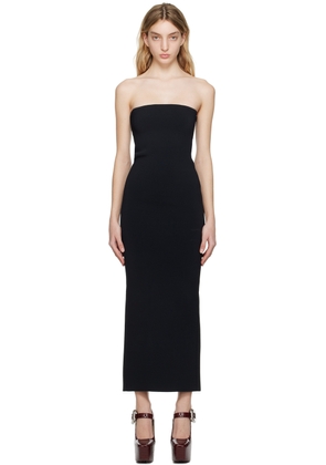 Bottega Veneta Black Compact Maxi Dress