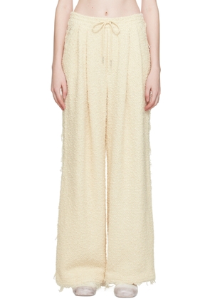 Eckhaus Latta Off-White Frayed Trousers