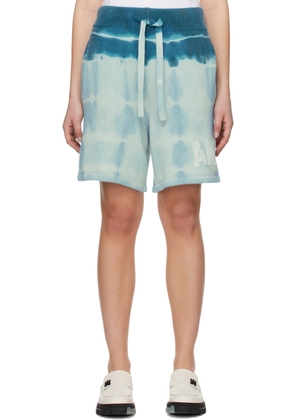 AMIRI Blue Tie-Dye Shorts