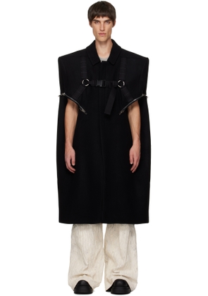 Rick Owens Black Concordians Blixa Cape Coat