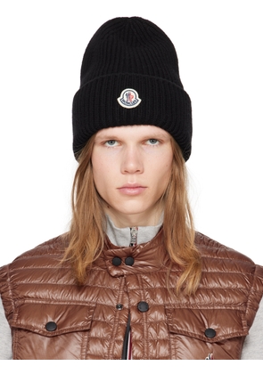 Moncler Black Rib Beanie