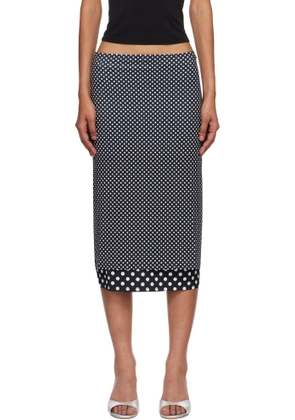 Miaou Black & White Maria Maxi Skirt