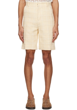 young n sang Yellow Sequined Shorts