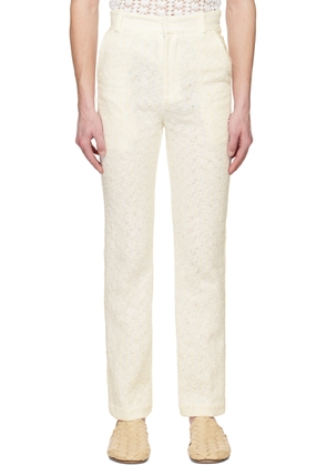 young n sang White Stripe Trousers