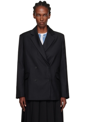 Loulou de Saison Black Donau LDS Virgin Wool Blazer