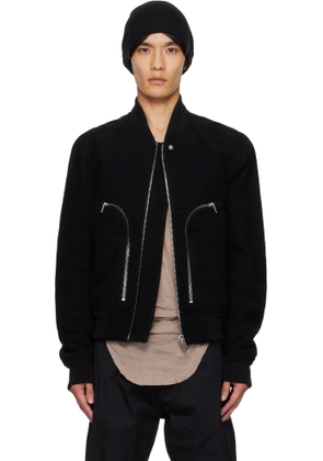 Rick Owens Black Concordians Bauhaus Flight Jacket