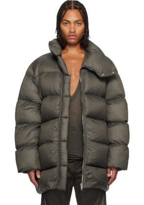 Rick Owens Khaki Concordians Turtle Down Coat