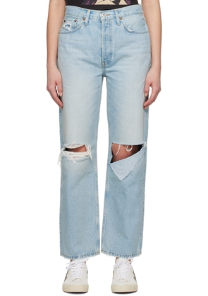 Re/Done Blue 90s Low Slung Jeans