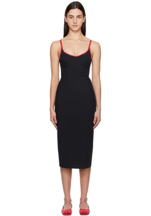 Paris Georgia Black & Red Parker Midi Dress