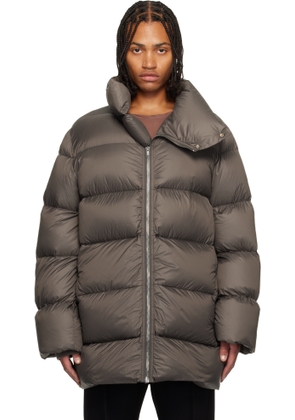 Rick Owens Gray Concordians Turtle Down Coat