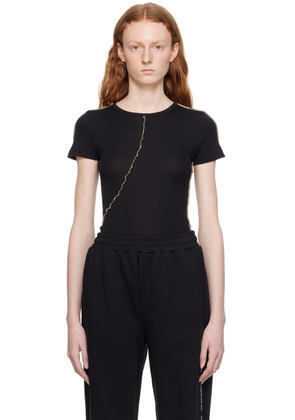 Helmut Lang Black Twisted T-Shirt