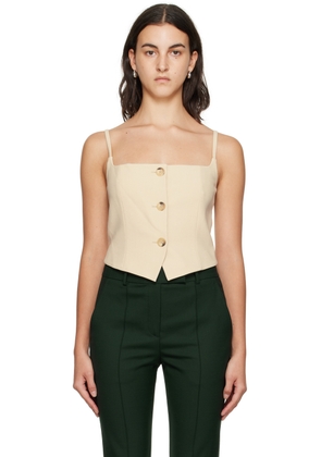 Helmut Lang Beige Blazer Tank Top