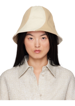 JACQUEMUS Off-White & Beige La Croisière 'The Gelato' Bucket Hat