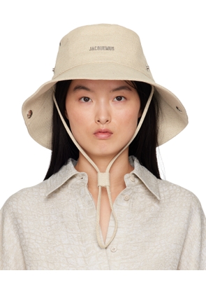 JACQUEMUS Off-White La Croisière 'The de-Nîmes' Denim Bucket Hat