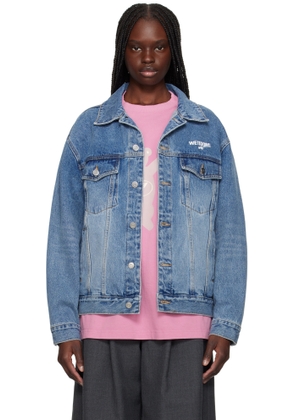 We11done Blue '1506' Trucker Denim Jacket