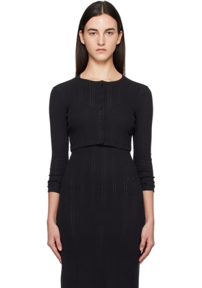Cou Cou Black 'The Crop Cardi' Cardigan