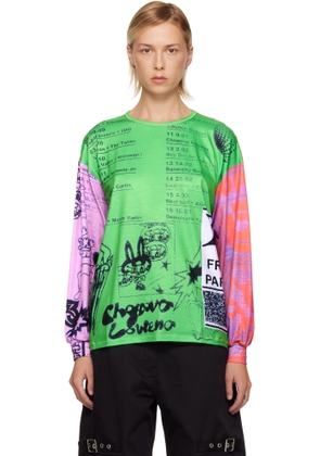 Chopova Lowena Multicolor Poster Oversized Jersey T-shirt