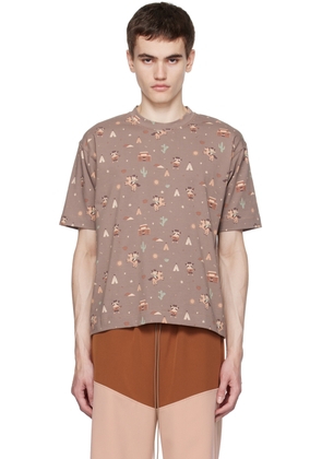 CHLOé NARDIN Brown Graphic T-Shirt