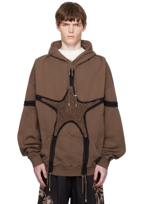 Collina Strada Brown Soft Star Hoodie