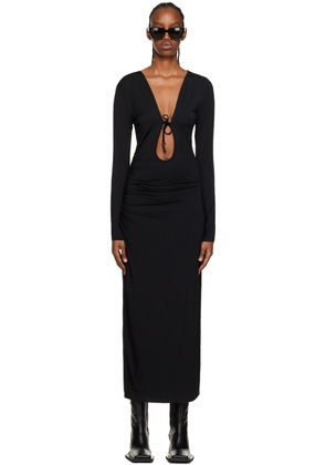 Han Kjobenhavn Black Self-Tie Midi Dress