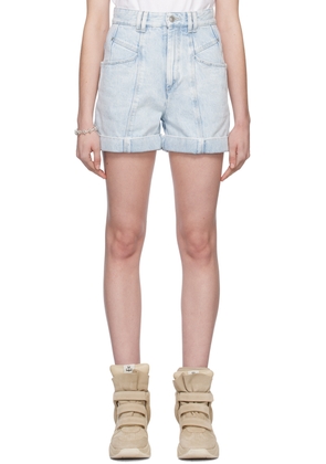 Isabel Marant Blue Vetanio Denim Shorts