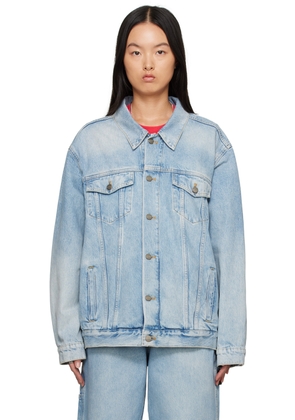 Marc Jacobs Blue 'The Denim Trucker Jacket' Denim Jacket