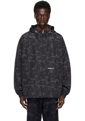 BAPE Black Solid Color Hooded Jacket